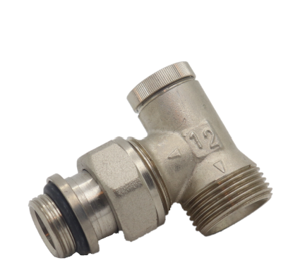 Herz Haakse radiator Retour Koppeling 3/8" - Euroconus