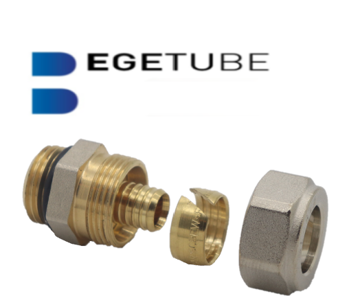 Begetube Klemkoppeling VPE 1/2"M x 16/2.2 mm (Met O-ring)