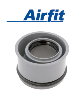 Airfit Verloopstuk Met Rubber MF 90-50 mm (Excentrisch)