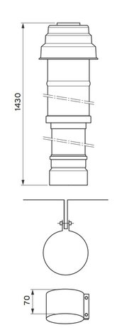 Vaillant Dakdoorvoer PP/ALU - 80/125 mm condensatie - 303200