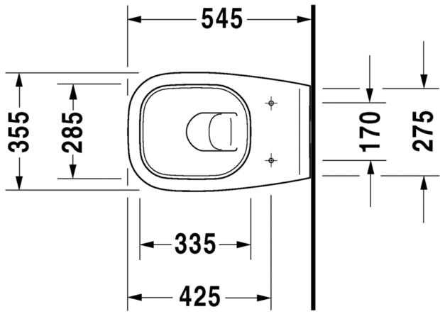 Duravit D-Code Hang-WC + Zitting 