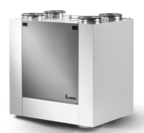 Vasco Ventilatie Unit D425 (wandmodel) - 400 m³/h (Systeem D)  11VE00045