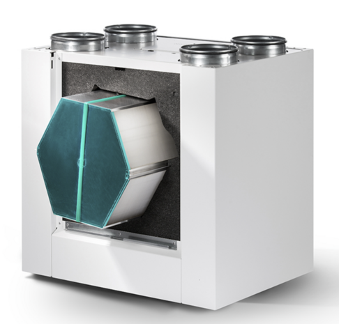 Vasco Ventilatie Unit D425 (wandmodel) - 400 m³/h (Systeem D)  11VE00045