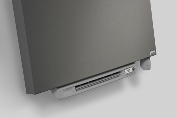 Vasco NIVA-EL Verticale Elektrische Radiator H1840 B620 (2000 Watt) MET BLOWER  S600 WITTE FIJN STRUCTUURLAK