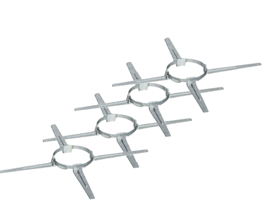 XP afstandhouders voor PP Flexibel 80 mm (set van 4 stuks)