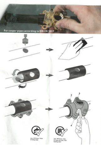 Rapid aftak T-STUK  15-1/2"F-15 (voor koper buis 15 mm)