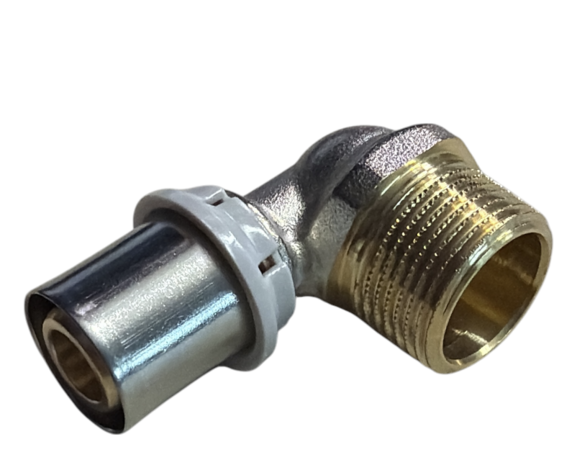 Begetube Haakse Perskoppeling 3/4"M x 20/2 - 318010735