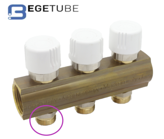 Begetube zitting  M24  voor regel- of thermostatisch element voor collectoren 4/4"  920000352