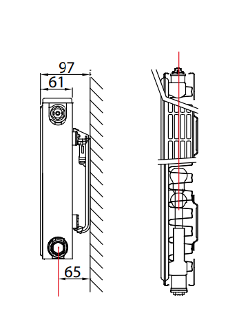 Stelrad paneelradiator Novello 8 T11 H600 L0600 (588 Watt)