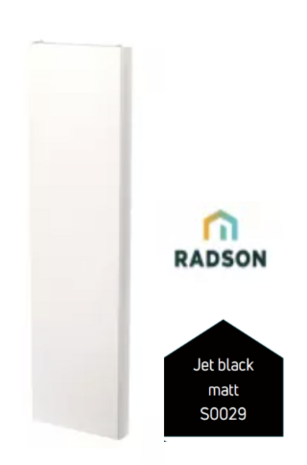 Radson Kos Verticale Radiator T22 H1950 B750 (2756 Watt)  S0029  JET BLACK matt 