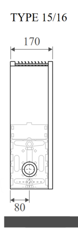 Jaga Strada Hybrid 35 x 180 x 16 ( 7371 W bij 75/65/20°C)