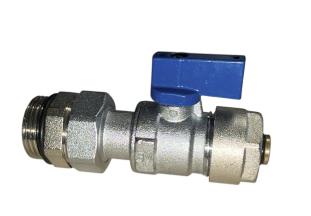 Collector Bolkraan GROTE DOORLAAT  3/4" M -  Alupex 16/2 met alu hendel - tweedelig Premium