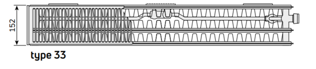 Radson radiator Integra  FLEX 8C  H900 L1200 T33 ( 3912 Watt) - NIEUW MODEL