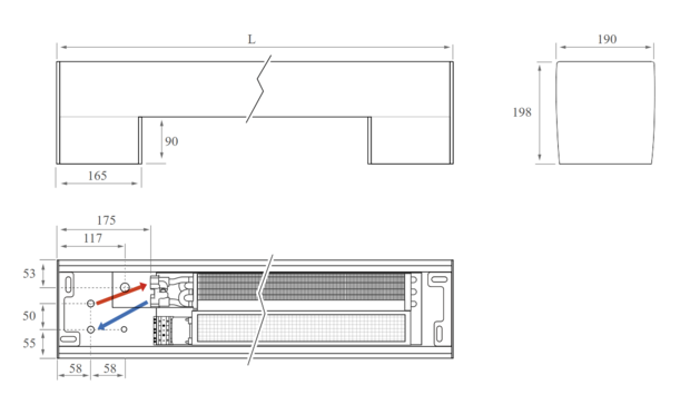 Jaga Freedom vrijstaand 20 x 074 x 19 BNA  (1218 W bij 75/65/20&deg;C) 