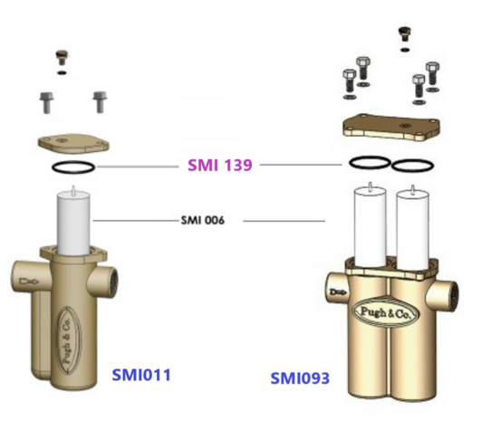 PUGH & CO Micromet WSS dichting deksel voor  Type 75 en 150 - SMI139