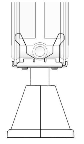 Radiatorvoeten Stelrad Set van 2 Expanders T22 - T33  (Afgewerkte Vloer) met afdekplaat