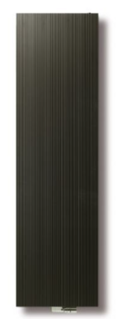 Vasco Bryce V75 Verticale Aluminium Radiator H1800 B600 (2028 Watt) - M300  BLACK JANUARI  structuurlak 