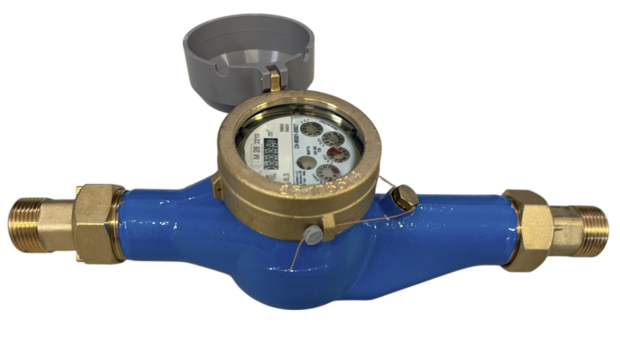 Waterteller 4/4 " koud water incl tellerkoppelingen