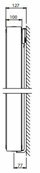 Stelrad Vertex Verticale radiator H2000 - T22 - L300 (1287 Watt) 