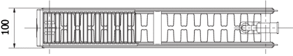 KORADO  VKU Integra  T22 H300 L2600 (2470 Watt) AFHAAL