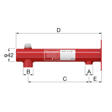 Flamco Flexconsole Expansievat Naakt 3/4" (Verwarming) - 27910