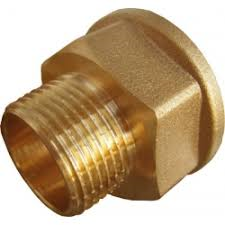 Verloop Mof Messing 6/4&quot;F x 4/4&quot;M