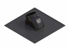 XP Aluslab schuins dak voor Concentrische Dakdoorvoer 80/125 mm  (PP/Staal)