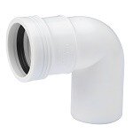 Wafix PP Bocht MF 40 mm  90&deg;   WIT 3421104009