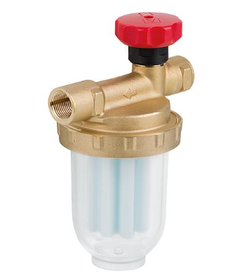 Afriso  Enkele Stookoliefilter V500i Afriso - 3/8&quot; met Afsluitkraan  20309