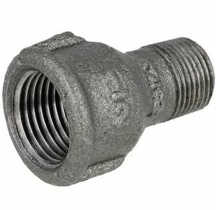 HSE Verloopmof Zwart 3/4&quot; Vr - 1/2&quot; M  14246010