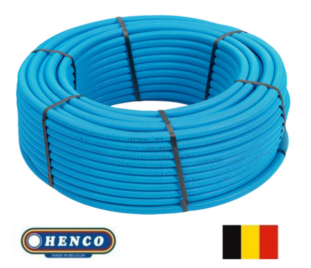 Henco RIXc Buis 16/2 mm met beschermingsmantel blauw  (Rol 50 m )  - 50-R16MB