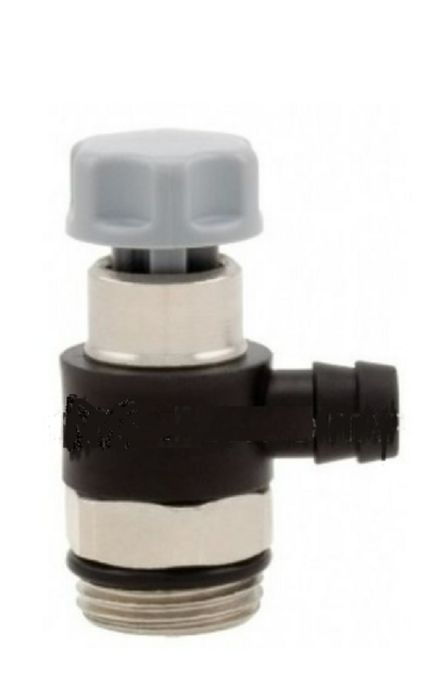 Aftapkraan 1/4&quot; draaibaar met O-ring