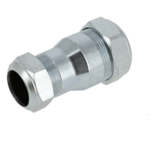 Verzinkte Knelkoppeling Recht 22 x 15 mm  53105