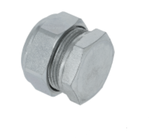 Verzinkte Knelkoppeling stop 15 mm - 55805