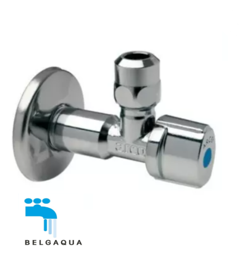 ARCO  bol Hoekstopkraan 1/2&quot; x 10  met terugslagklep en Rozet / Belgaqua Gekeurd