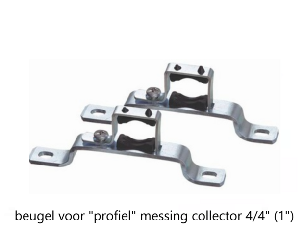 Enkele Collector Beugels 4/4&quot; (Set van 2 stuks voor messing collector)
