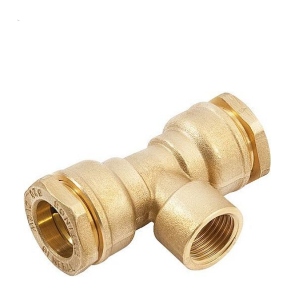 DECA Klemkoppeling T-stuk  25 mm x  3/4&quot; F  x 25 mm Voor HDPE-Buis