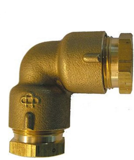 Klemkoppeling Knie 4/4&quot;  Voor LDPE-Buis (BSN)  9009.N26