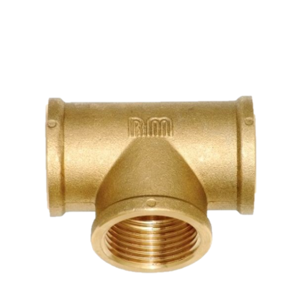 T-stuk Messing  3/4&quot; x 3/4&quot; x 3/4&quot; 