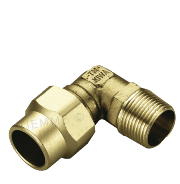 Gas Knelkoppeling knie 4/4&quot;M x 22 (mm)