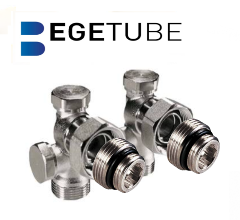 Begetube H-Stuk Met Bypass (1-pijps) Muurraansluiting Haaks 1/2&quot;xM24 - 160053052