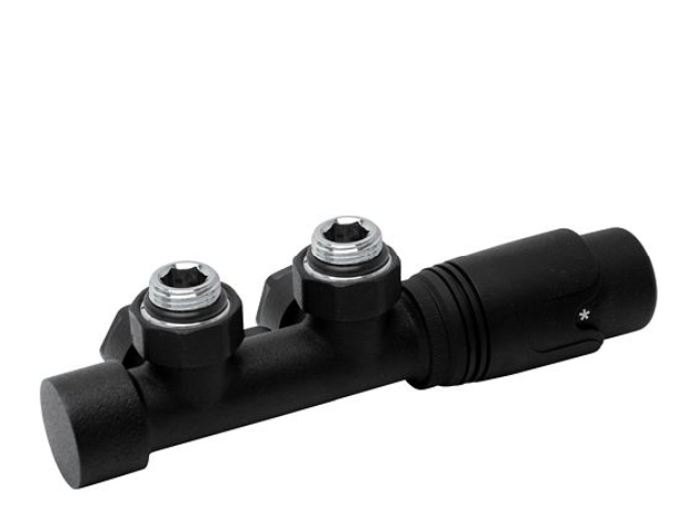 Zwart Ventielset 1/2&quot; M  - 16/2 Muuraansluiting