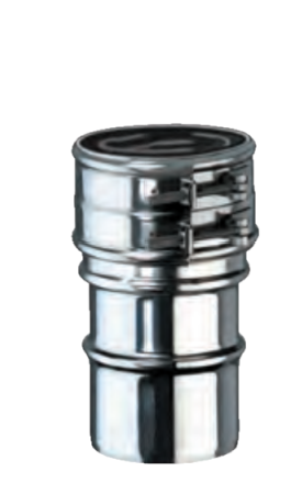 Vertrekstuk Met Siliconenring voor Expo Inox Flexibel Dubbelwandig &oslash;80- FLEX-KIT