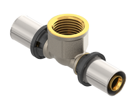 FIV T-stuk  Perskoppeling Alupex 32/3 x 3/4&quot; Vr x 32/3