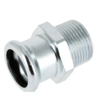 Staalverzinkte Persfitting Puntstuk BF 3/4&quot; M x 28  300950