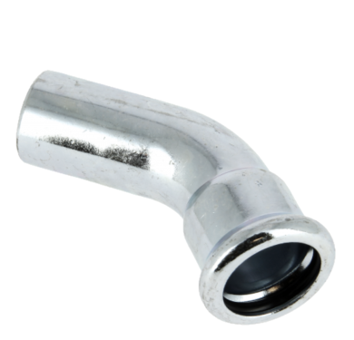Staalverzinkte Persfitting BF  Bocht 45&deg; MV 15mm  300710