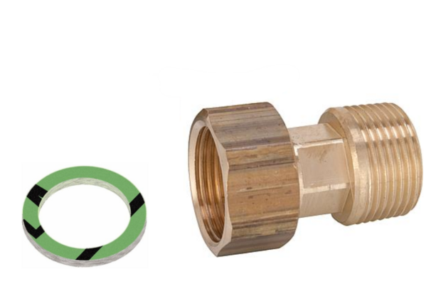 Watertellerkoppeling 4/4&quot; M - 4/4&quot; F Losse Moer Met Dichting
