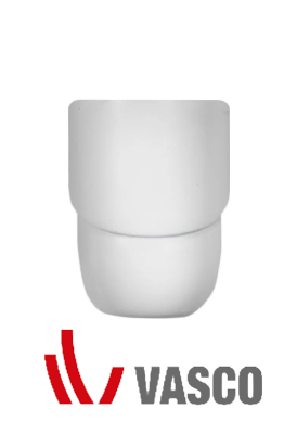 VASCO BAS connector WIT voor het koppelen van een elektrische radiator aan Domotica  DR019102