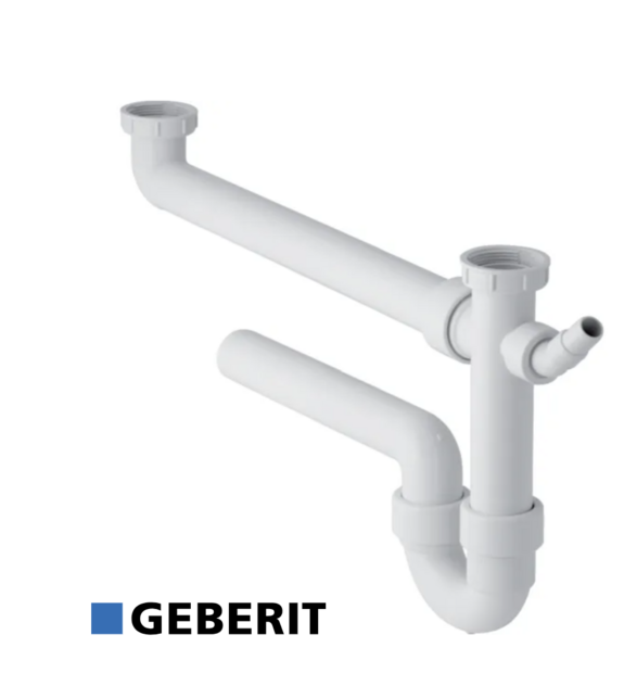 Geberit Buissifon 6/4&quot;  - &oslash;40 -  2 Bakken Zelfde Niveau  152.597.11.1