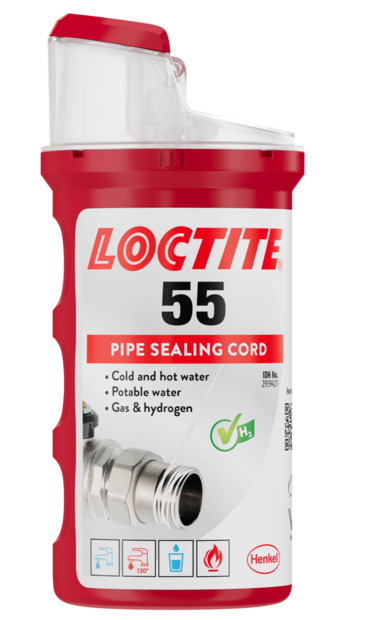 Loctite 55 NEW Vezelkoord 160 m (Gas &amp; Water)